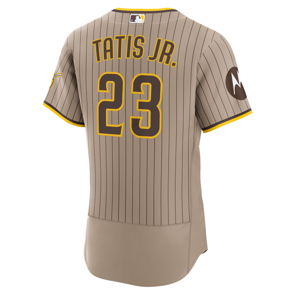 San Diego Padres Fernando Tatis Jr. Nike Sand Alternate Authentic Sponsor Patch Jersey product image 6, provided for visual