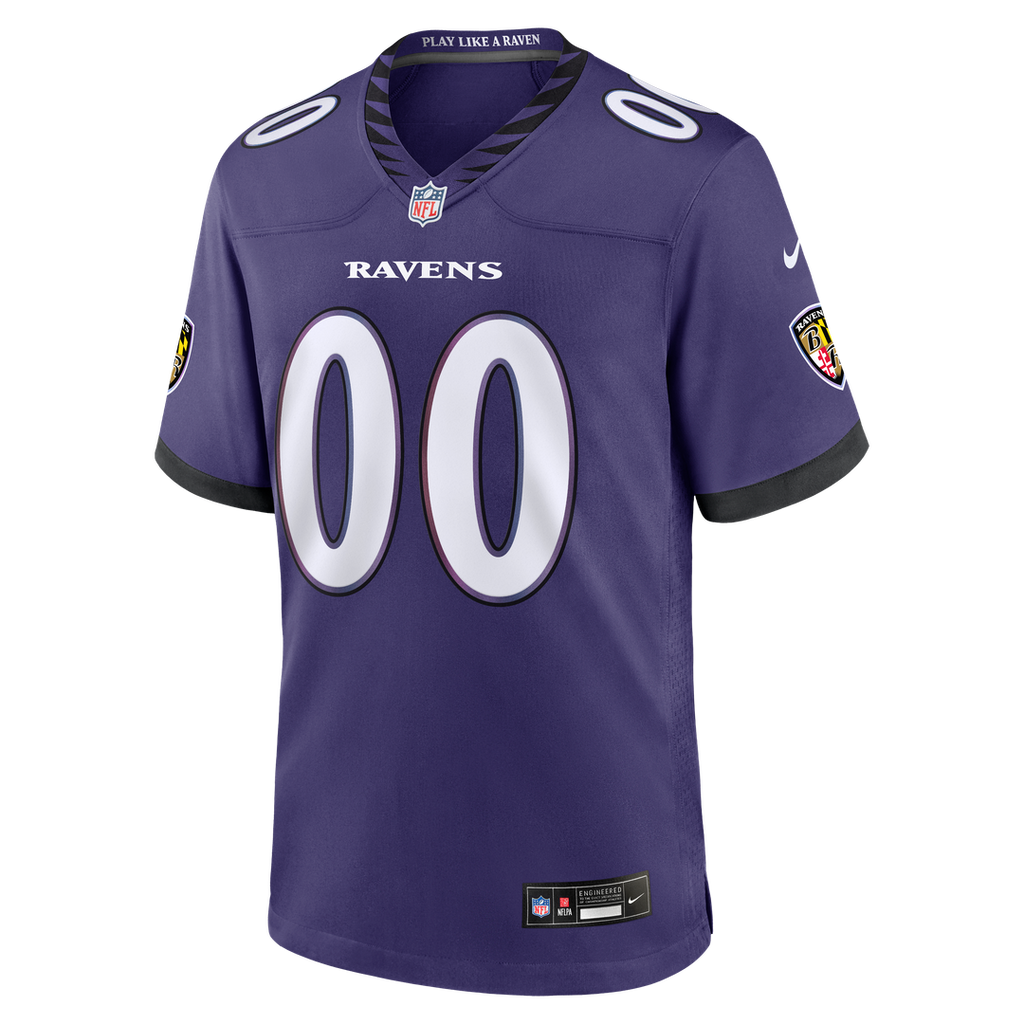 Baltimore Ravens Nike Purple Custom Game Jersey product image 2, provided for visual reference and product detail review