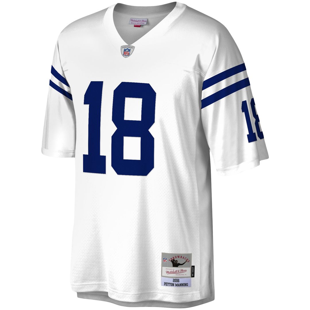 Indianapolis Colts Peyton Manning Mitchell & Ness Royal Legacy Replica Jersey product image 8, provided for visual reference
