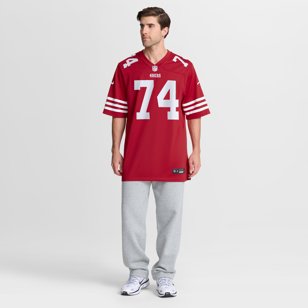 San Francisco 49ers Brett Toth Nike Scarlet Team Game Jersey product image 4, provided for visual reference and product