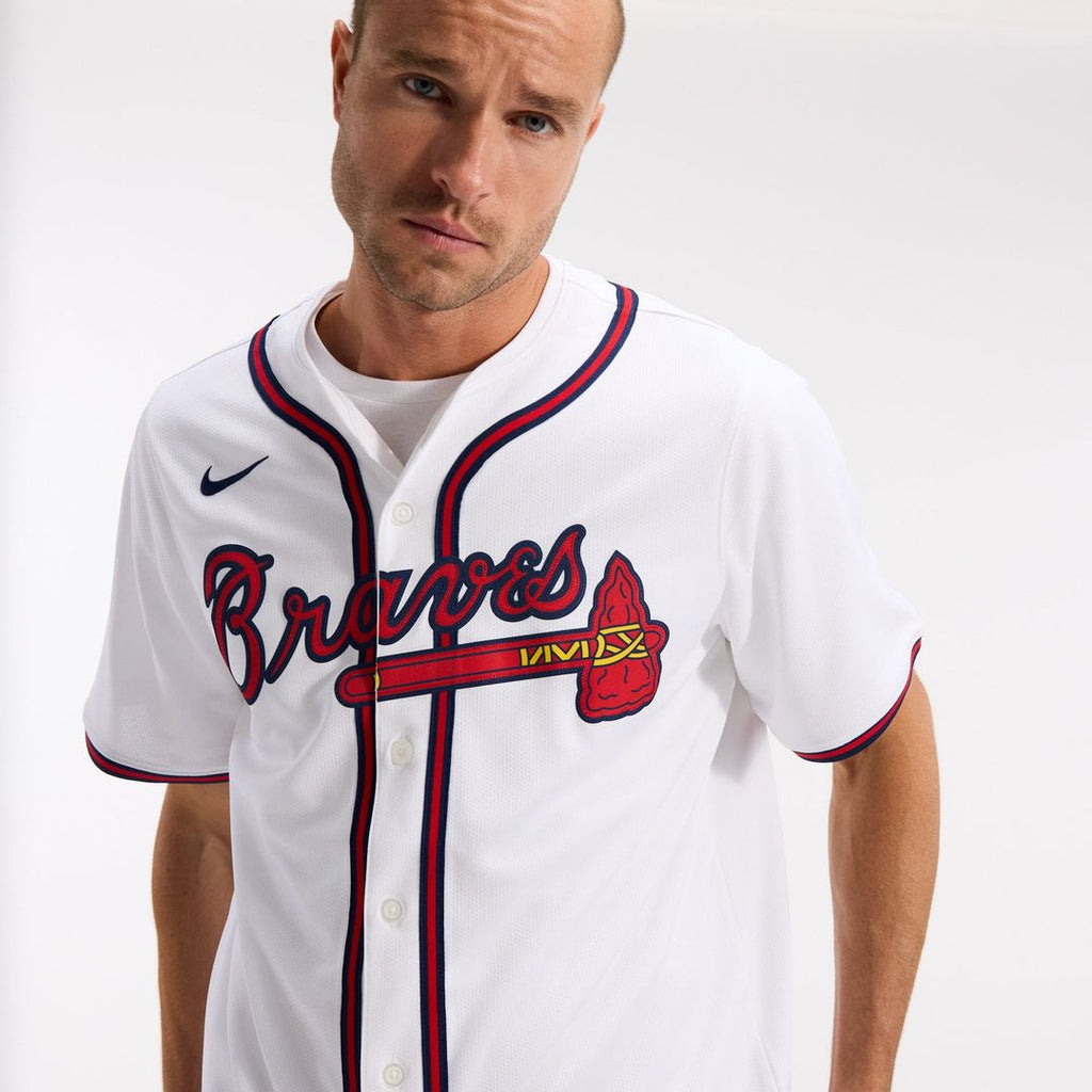 Atlanta Braves Nike White Home Limited Jersey product image 21, provided for visual reference and product detail review