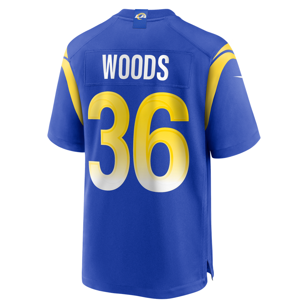 Los Angeles Rams Charles Woods Nike Royal Game Jersey product image 3, provided for visual reference and product detail