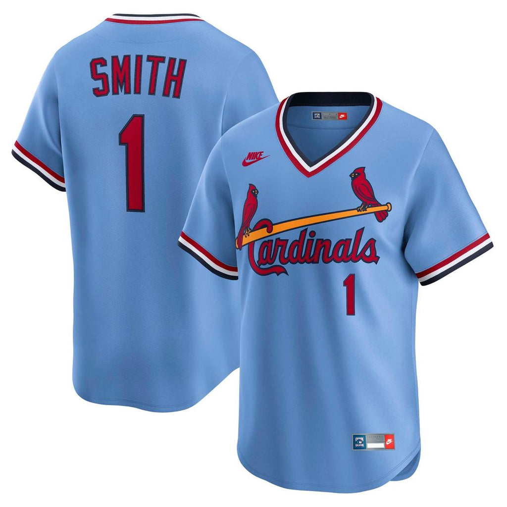 St. Louis Cardinals Ozzie Smith Nike Blue Throwback Cooperstown Collection Limited Jersey product image 1, provided for