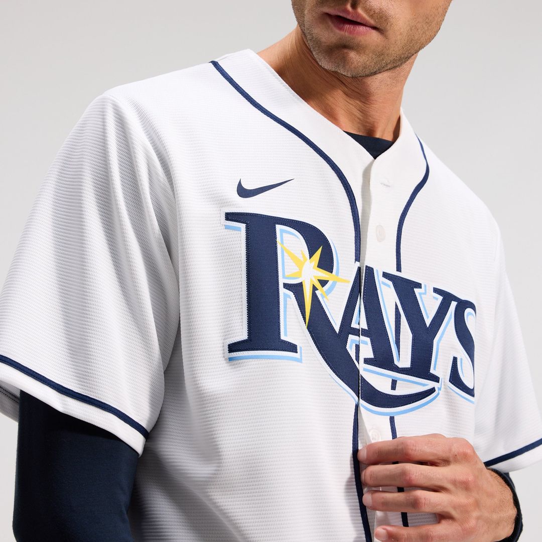 Tampa Bay Rays Yandy Díaz Nike White Home Replica Jersey product image 9, provided for visual reference and product detail