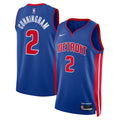 Detroit Pistons Nike Icon Edition Swingman Jersey - Blue - Cade Cunningham - Unisex product image 1, provided for visual