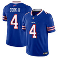 Buffalo Bills James Cook III Nike Royal Team Vapor F.U.S.E. Stitched Limited Jersey product image 1, provided for visual