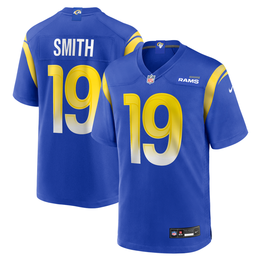 Los Angeles Rams Xavier Smith Nike Royal Home Game Jersey product image 1, provided for visual reference and product detail