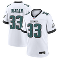 Philadelphia Eagles Cooper DeJean Nike White Game Jersey product image 1, provided for visual reference and product detail