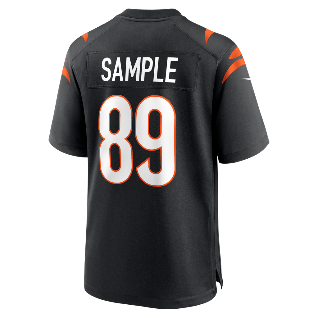 Cincinnati Bengals Drew Sample Nike Black Game Jersey product image 3, provided for visual reference and product detail