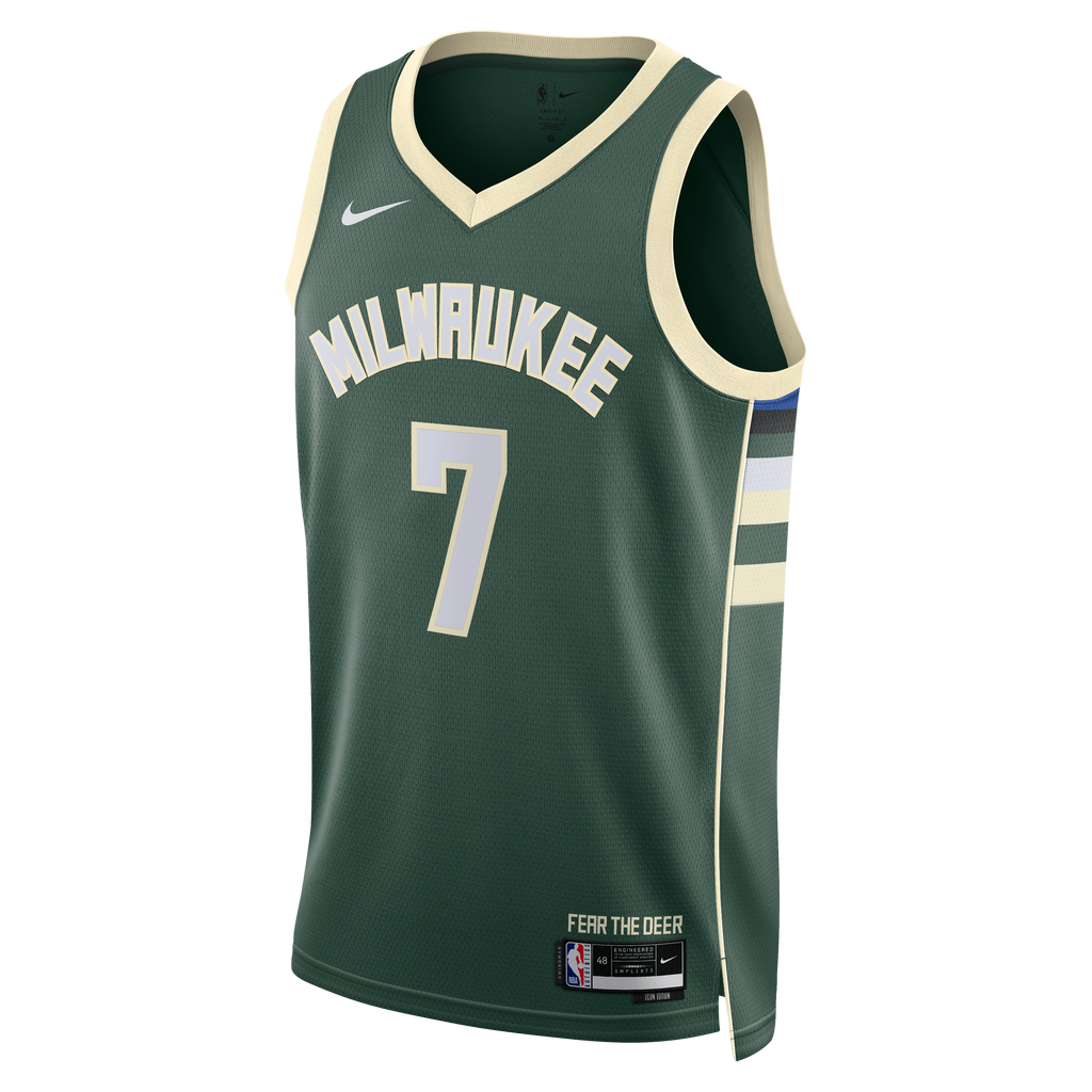 Milwaukee Bucks Nike Icon Edition Swingman Jersey - Hunter product image 3
