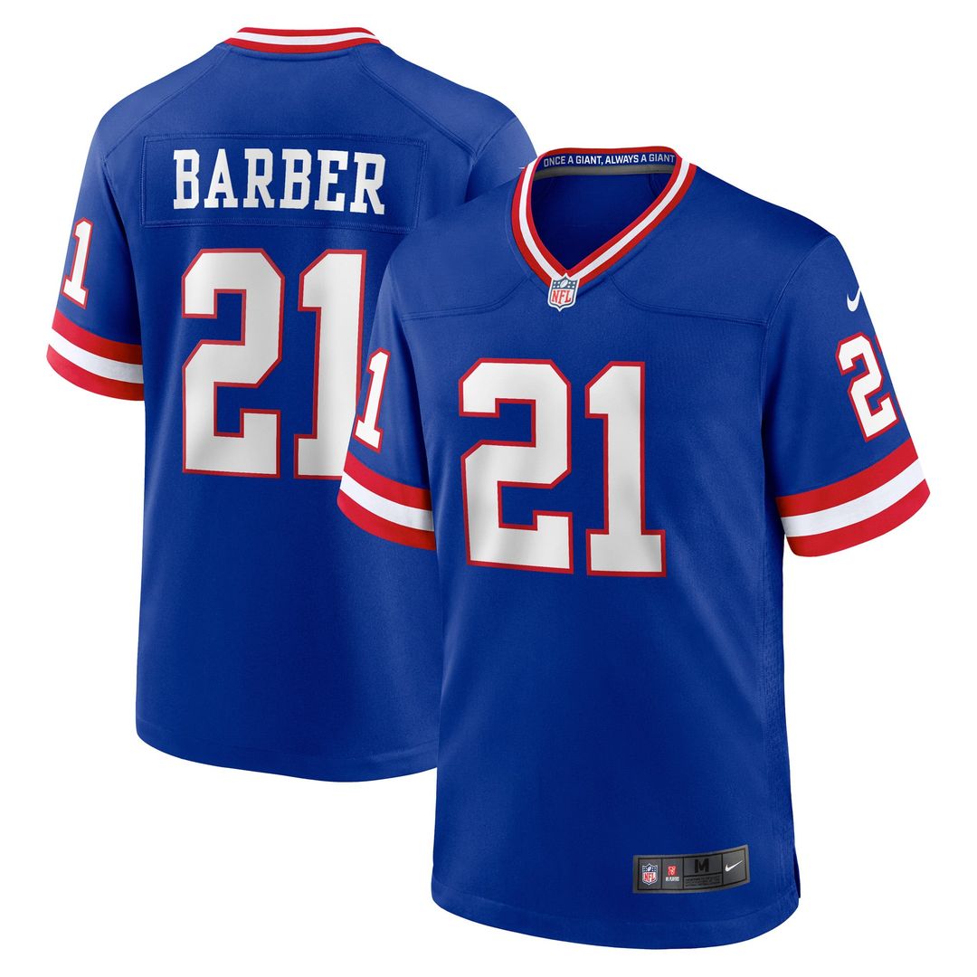 New York Giants Tiki Barber Nike Royal Retired Player Alternate Game Jersey product image 1, provided for visual reference
