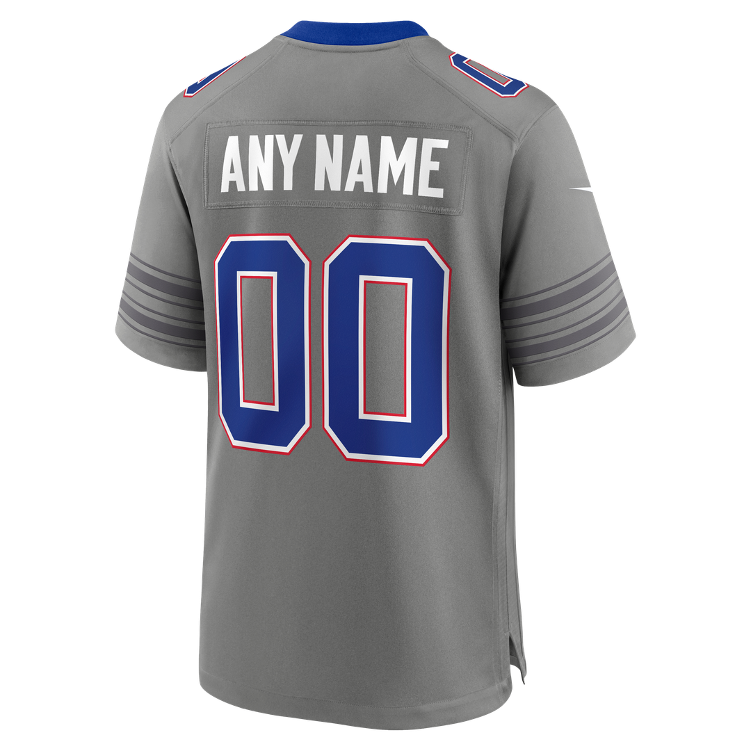 Buffalo Bills Nike Gray Nickel City Custom Game Jersey product image 3, provided for visual reference and product detail