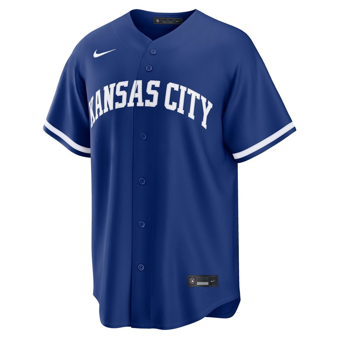 Kansas City Royals Bobby Witt Jr. Nike Royal Alternate Replica Jersey product image 5, provided for visual reference and