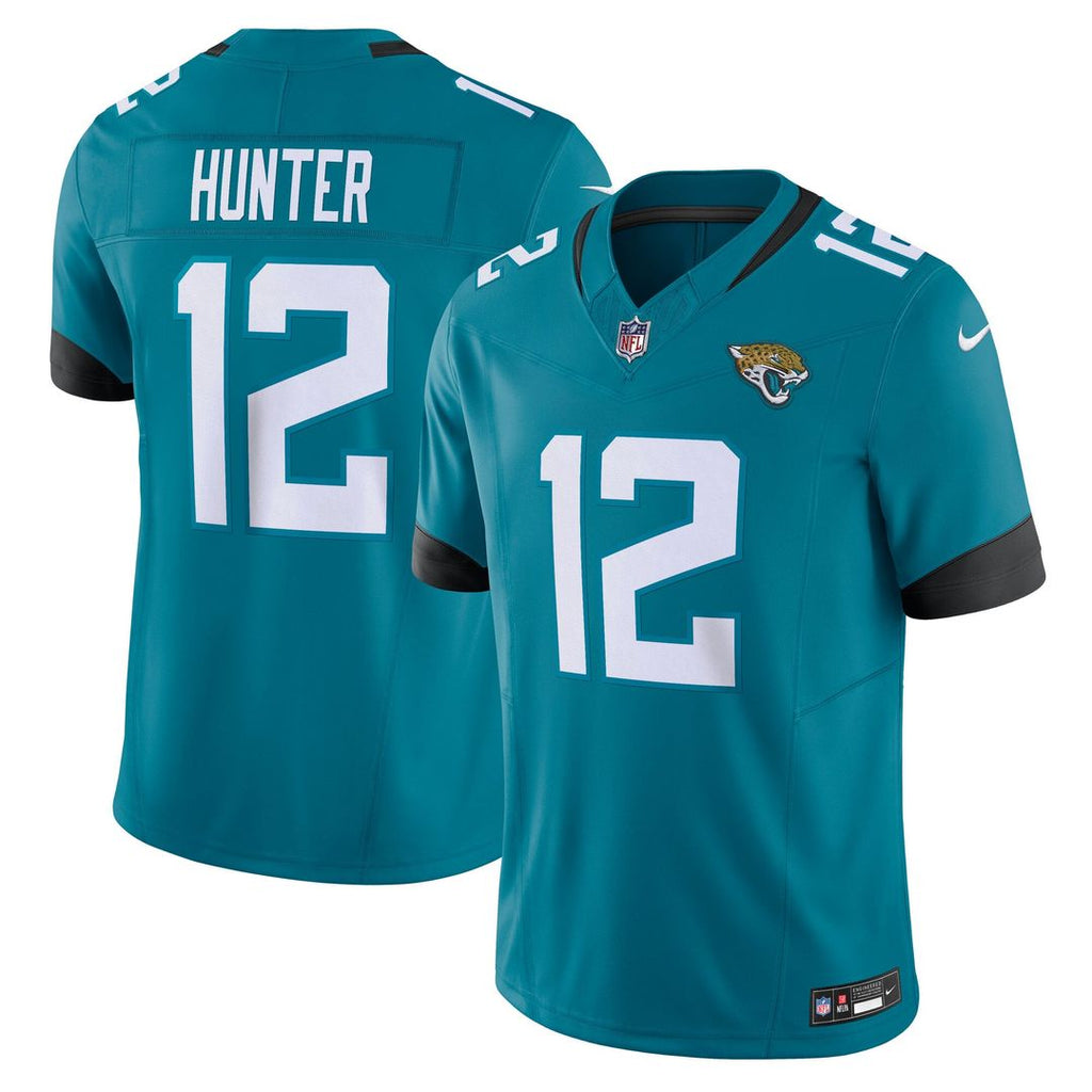 Jacksonville Jaguars Travis Hunter Nike Teal Team Limited Jersey product image 1, provided for visual reference and product