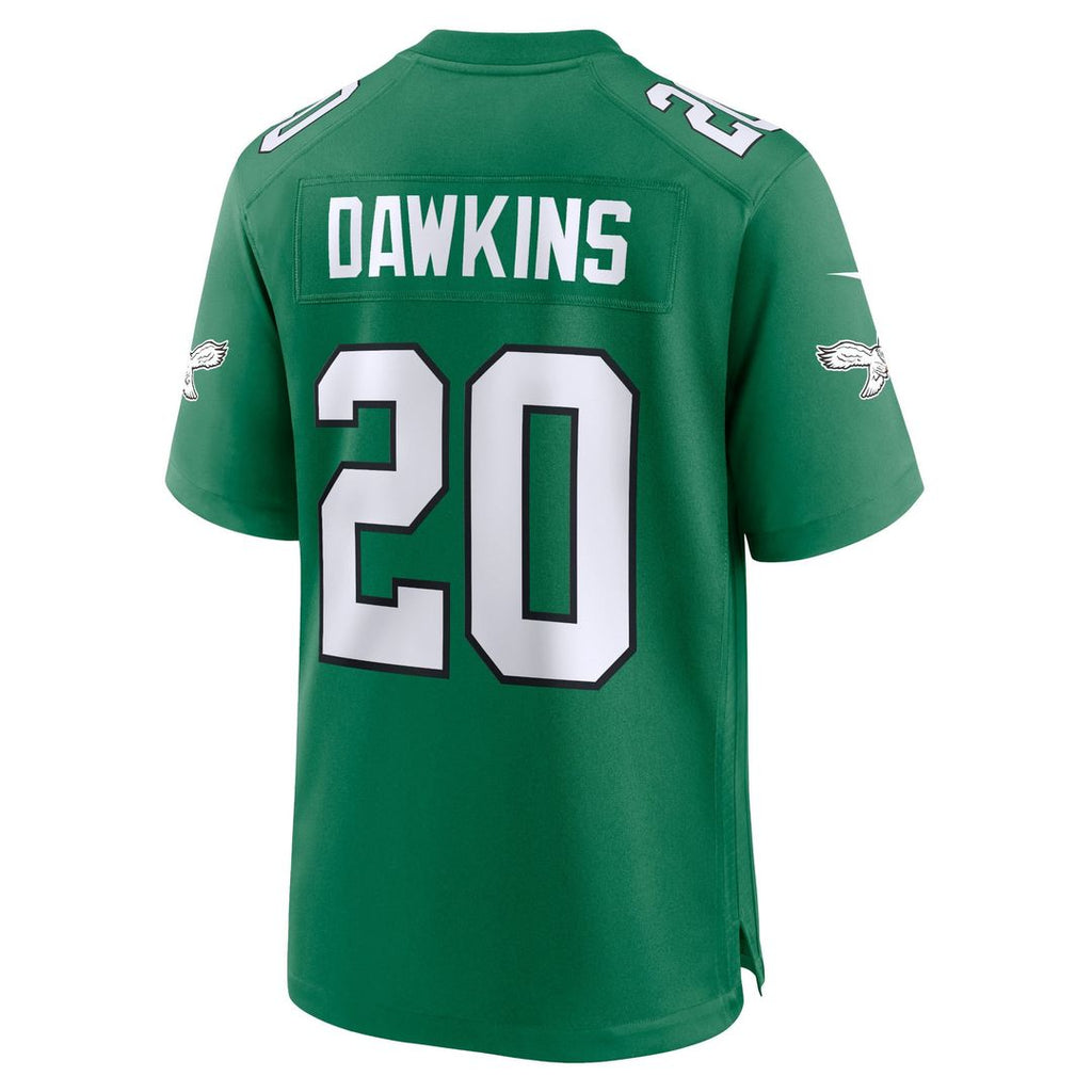 Philadelphia Eagles Brian Dawkins Nike Kelly Green Alternate Retired Player Game Jersey product image 3, provided for visual