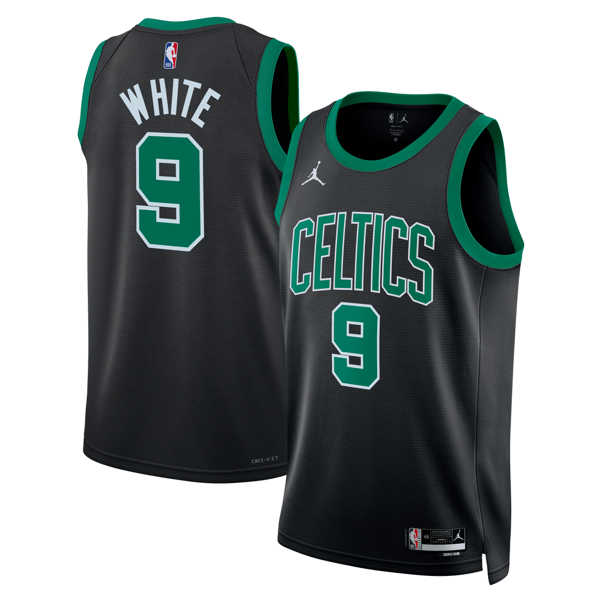 Boston Celtics Jordan Brand Statement Edition Swingman Jersey - Black - Derrick White - Unisex product image 2, provided for