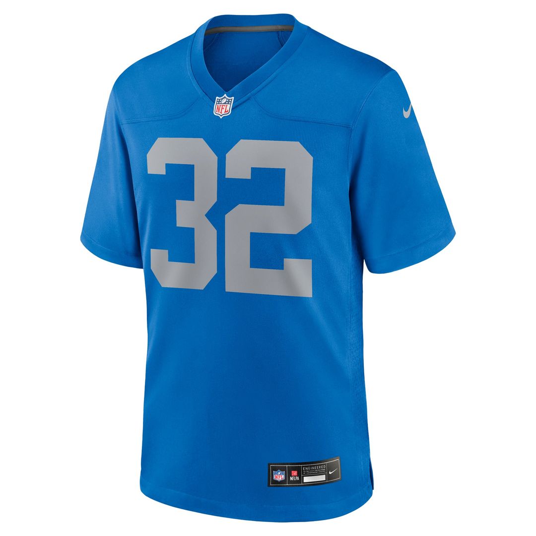Detroit Lions Brian Branch Nike Blue Alternate Game Jersey product image 2, provided for visual reference and product detail