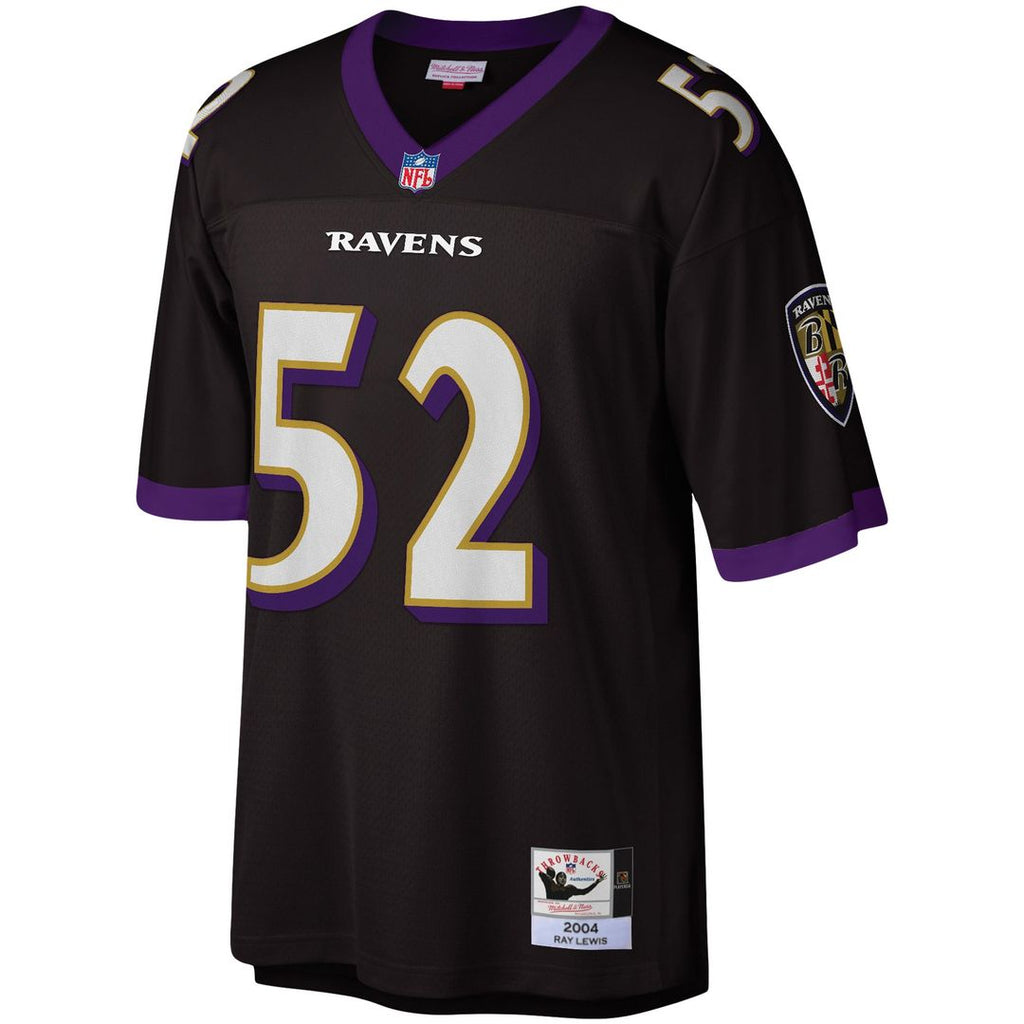 Baltimore Ravens Ray Lewis Mitchell & Ness Black Legacy Replica Jersey product image 2, provided for visual reference and