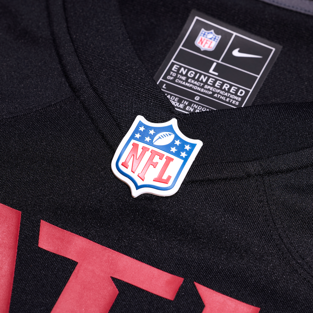 Atlanta Falcons Jack Nelson Nike Black Team Game Jersey product image 4, provided for visual reference and product detail