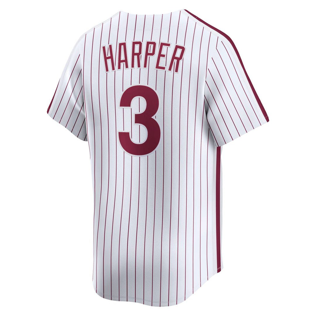 Philadelphia Phillies Bryce Harper Nike White Cooperstown Collection Limited Jersey product image 3, provided for visual