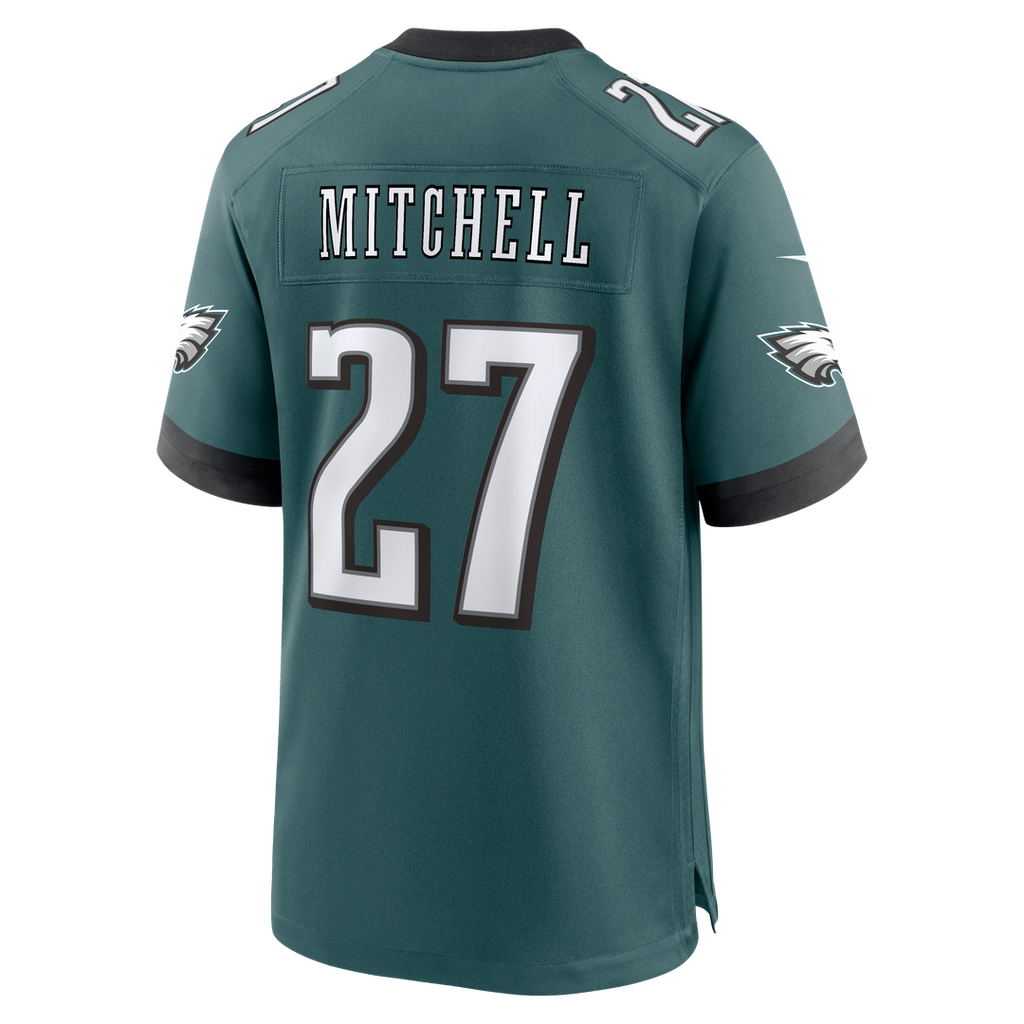 Philadelphia Eagles Quinyon Mitchell Nike Midnight Green Team Game Jersey product image 3, provided for visual reference and
