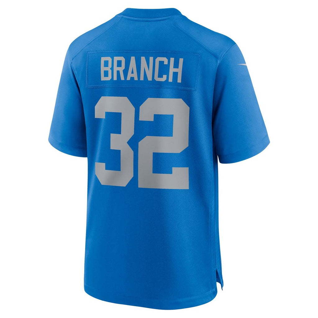 Detroit Lions Brian Branch Nike Blue Alternate Game Jersey product image 3, provided for visual reference and product detail