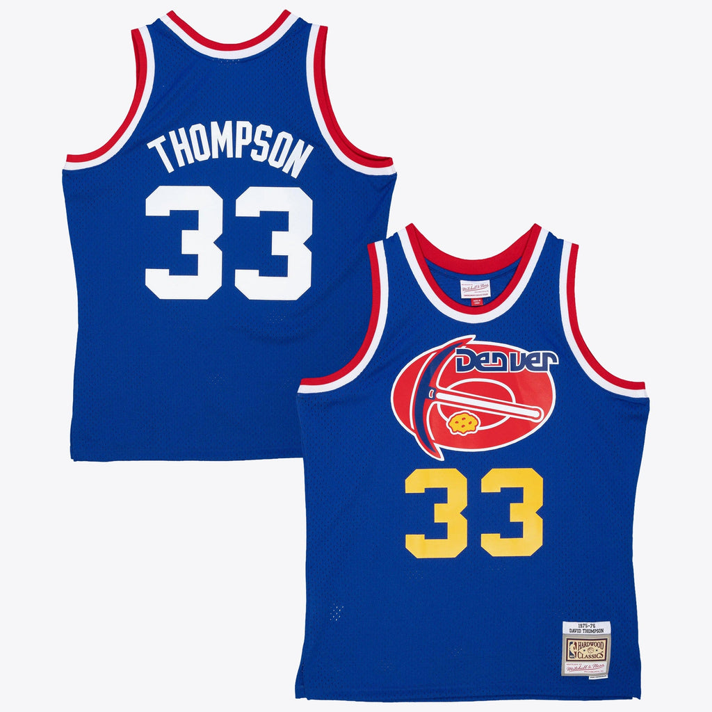 Denver Nuggets Mitchell & Ness David Thompson 1975 Dark Authentic Jersey - Royal Blue product image 2, provided for visual