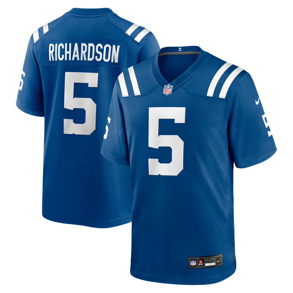 Indianapolis Colts Anthony Richardson Nike Royal Game Jersey product image 1, provided for visual reference and product