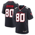 Houston Texans Andre Johnson Nike Navy Team Retired Player Game Jersey product image 1, provided for visual reference and