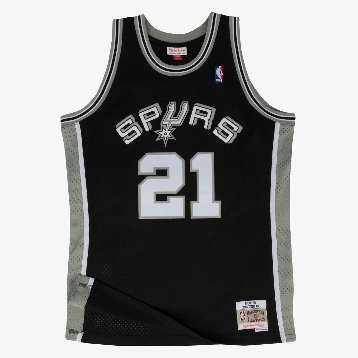 San Antonio Spurs Mitchell & Ness Swingman Jersey Road Tim Duncan 1998-99 product image 2, provided for visual reference and