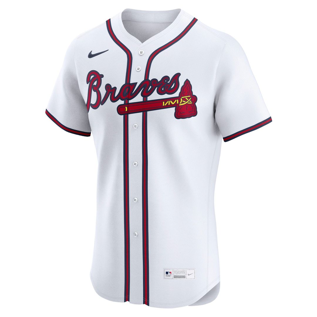 Atlanta Braves Matt Olson Nike White Home Elite Player Jersey product image 2, provided for visual reference and product