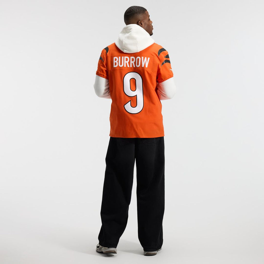 Cincinnati Bengals Joe Burrow Nike Orange Team Vapor F.U.S.E. Elite Jersey product image 5, provided for visual reference