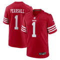 San Francisco 49ers Ricky Pearsall Nike Scarlet Team Game Jersey product image 1, provided for visual reference and product