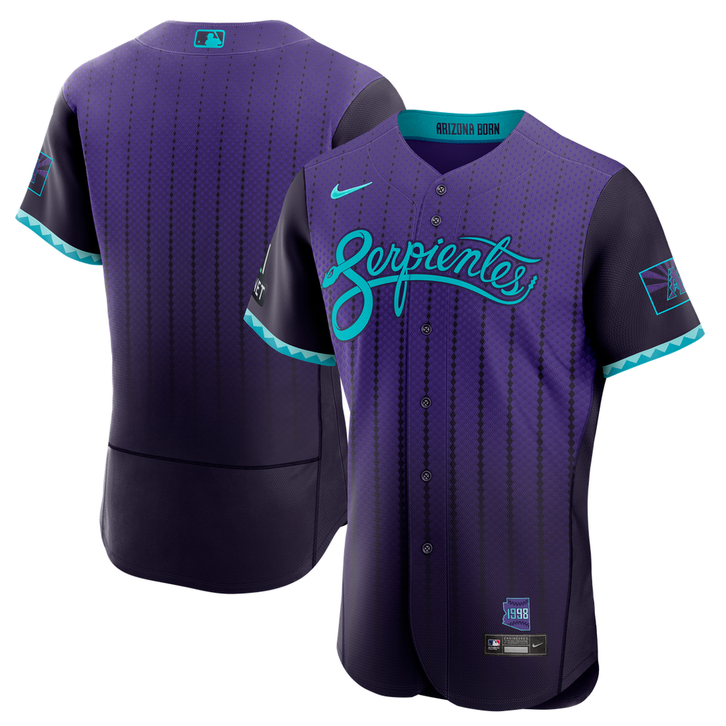 Arizona Diamondbacks Nike Purple City Connect Authentic Sponsor Patch Jersey product image 1, provided for visual reference