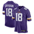 Minnesota Vikings Justin Jefferson Nike Purple Game Jersey product image 1, provided for visual reference and product detail