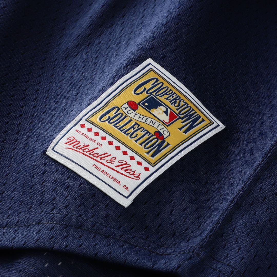 Houston Astros Nolan Ryan Mitchell & Ness Navy Cooperstown Collection Big & Tall Mesh Batting Practice Jersey product image