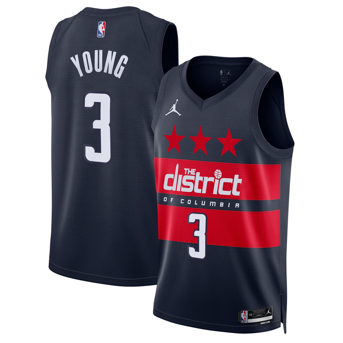 Washington Wizards Jordan Brand Statement Edition Swingman Jersey - Navy - Trae Young product image 1, provided for visual