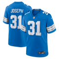Detroit Lions Kerby Joseph Nike Blue Team Game Jersey product image 1, provided for visual reference and product detail