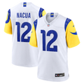 Los Angeles Rams Puka Nacua Nike White White Game Player Jersey product image 1, provided for visual reference and product