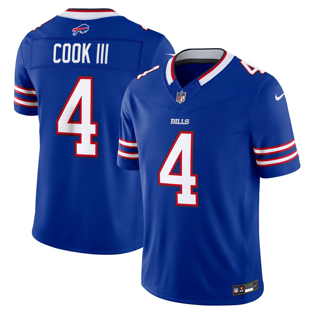 Buffalo Bills James Cook III Nike Royal Team Vapor F.U.S.E. Stitched Limited Jersey product image 4, provided for visual