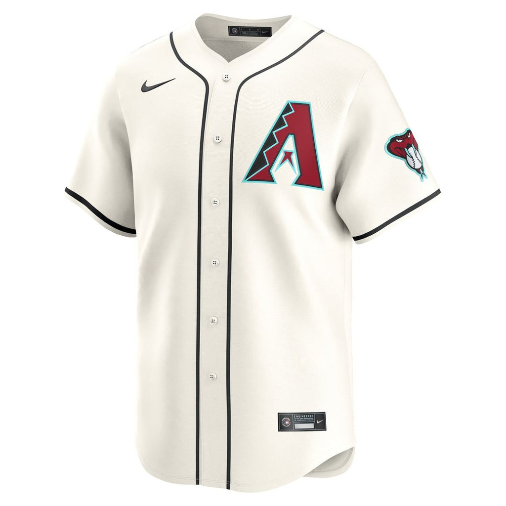 Arizona Diamondbacks Corbin Carroll Nike White Home Limited Player Jersey product image 2, provided for visual reference and