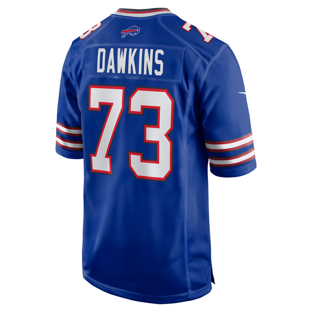 Buffalo Bills Dion Dawkins Nike Royal Game Player Jersey product image 3, provided for visual reference and product detail