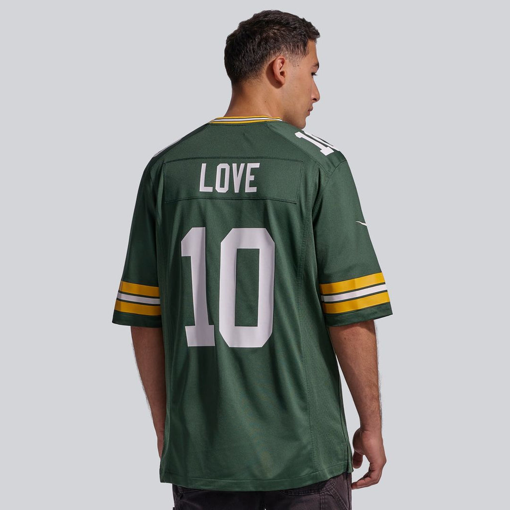 Green Bay Packers Jordan Love Nike Green Player Game Jersey product image 3, provided for visual reference and product