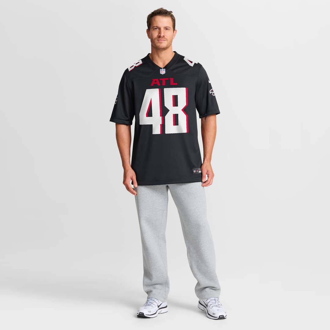 Atlanta Falcons Bralen Trice Nike Black Team Game Jersey product image 7, provided for visual reference and product detail