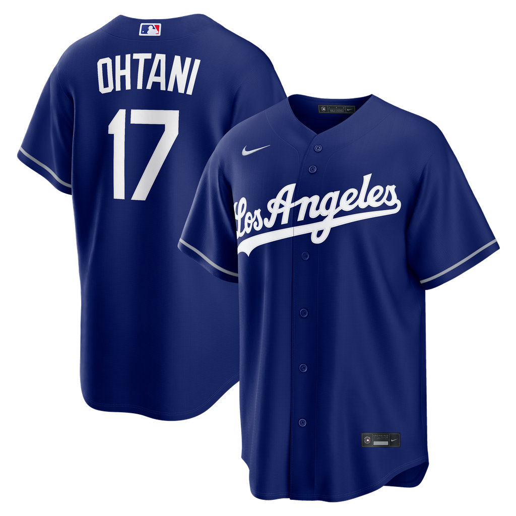 Los Angeles Dodgers Shohei Ohtani Nike Gray Road Replica Jersey product image 7, provided for visual reference and product