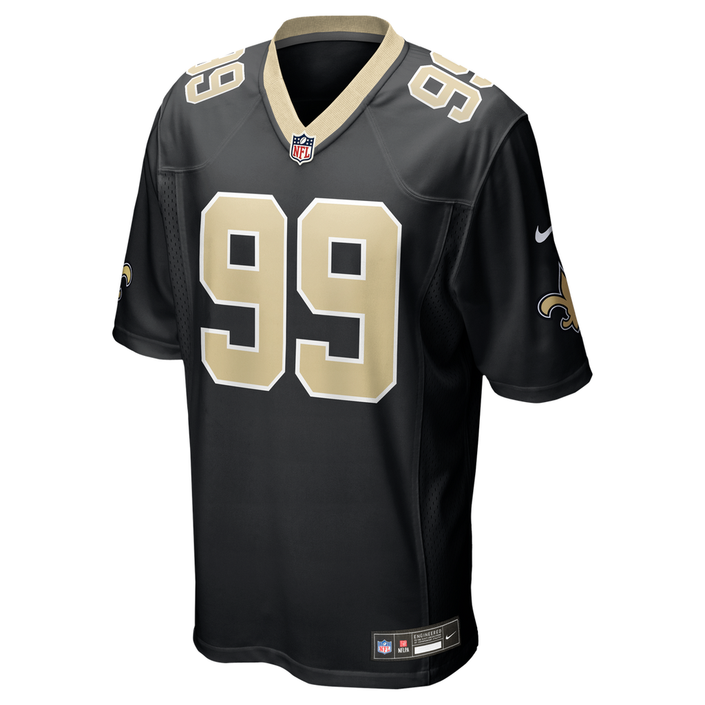 New Orleans Saints Chase Young Nike Black Game Jersey product image 2, provided for visual reference and product detail