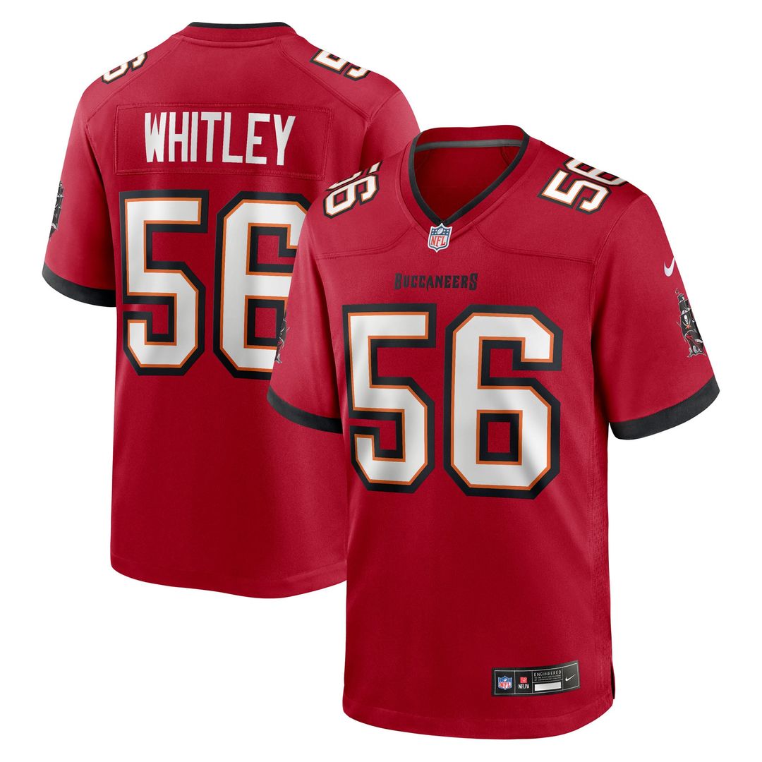 Tampa Bay Buccaneers Benton Whitley Nike Red Team Game Jersey product image 1, provided for visual reference and product