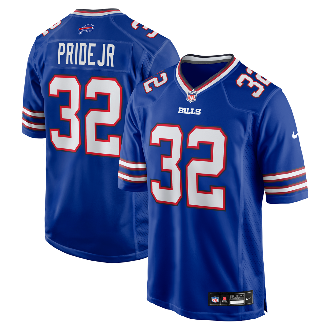 Buffalo Bills Toriano Pride Jr. Nike Royal Team Game Jersey product image 1, provided for visual reference and product