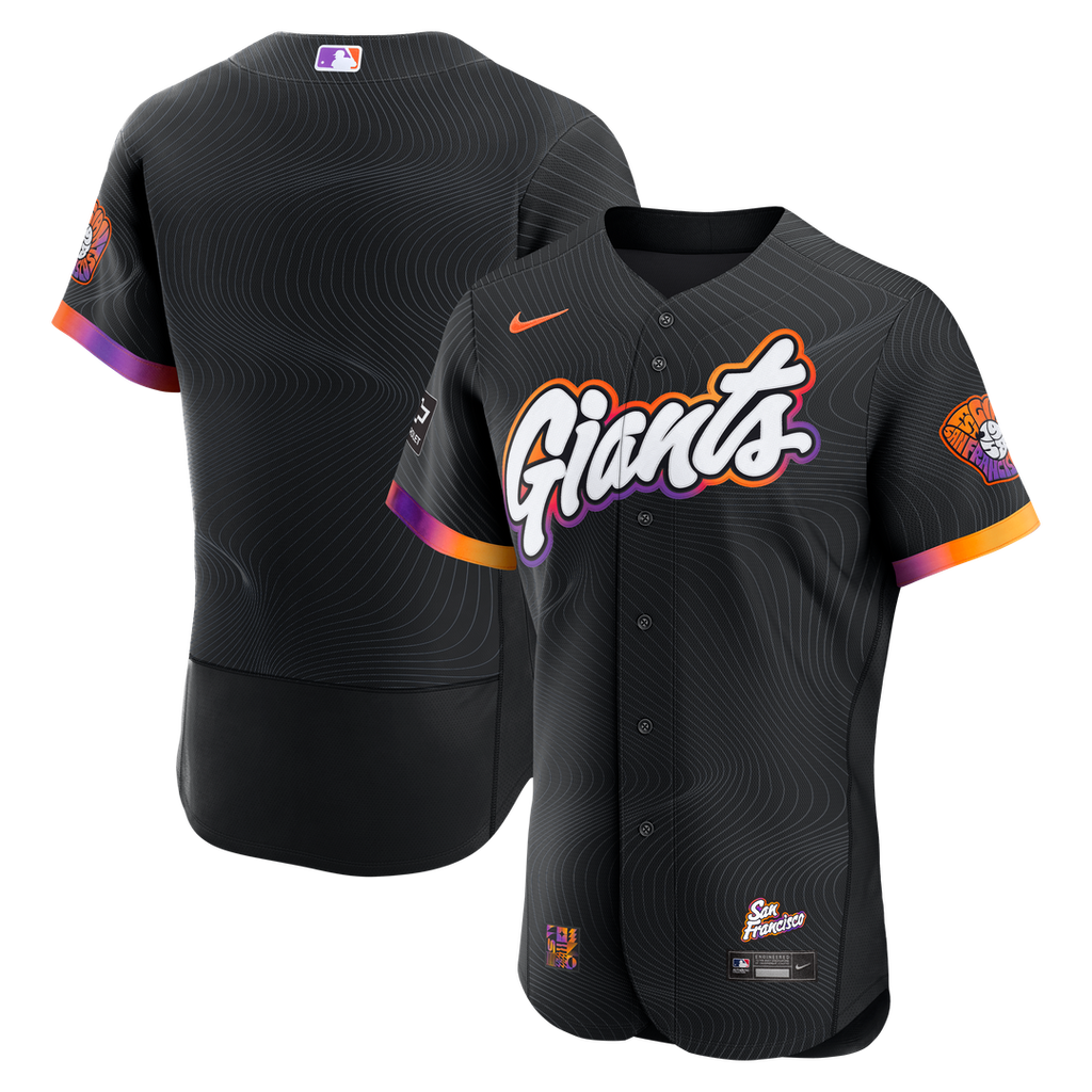 San Francisco Giants Nike Anthracite City Connect Authentic Sponsor Patch Jersey product image 1, provided for visual