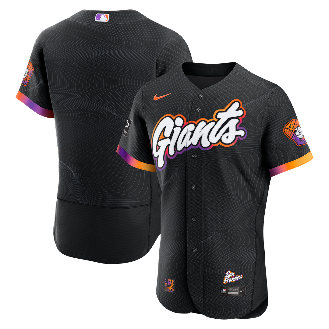 San Francisco Giants Nike Anthracite City Connect Authentic Sponsor Patch Jersey product image 1, provided for visual